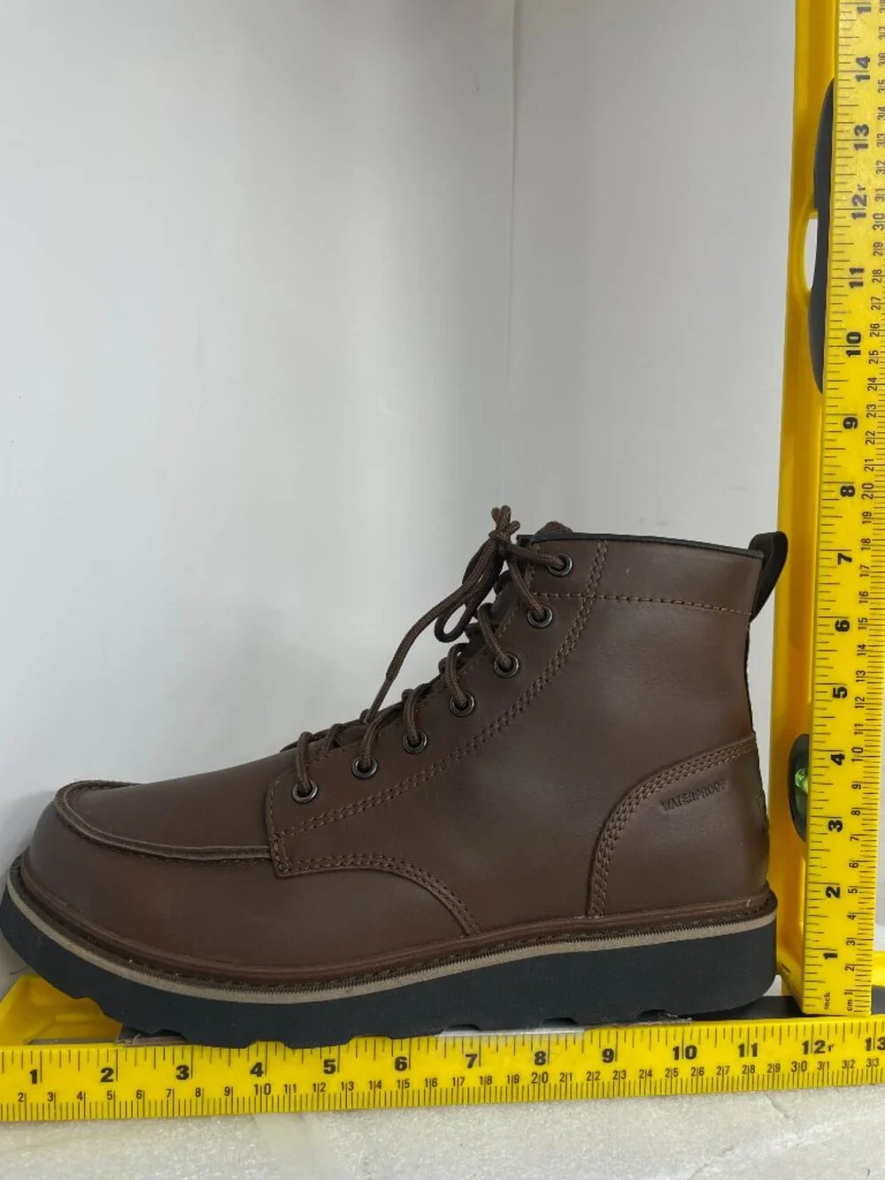 Sorel Slabtown 62 Moc Waterproof Leather Brown Boots Men's 11 NEW